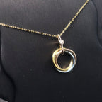 ¡®Imperial¡¯TRINITY SILVER GOLD PINK GOLD NECKLACE