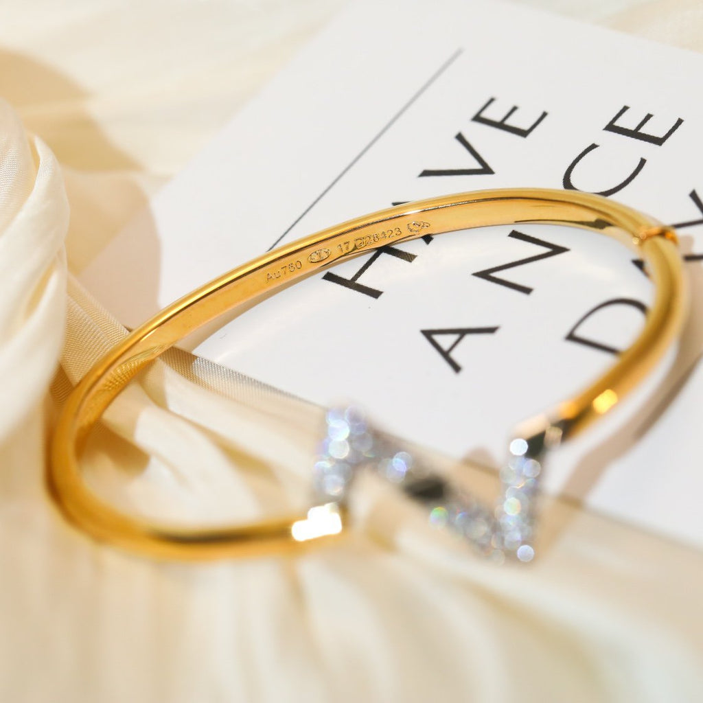 ¡®Imperial¡¯VOLTE UPSITE DOWN GOLD DIAMOND BRACELET