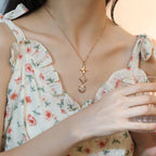 ¡®Imperial¡¯STAR AND SUN DIAMOND PINK GOLD NECKLACE
