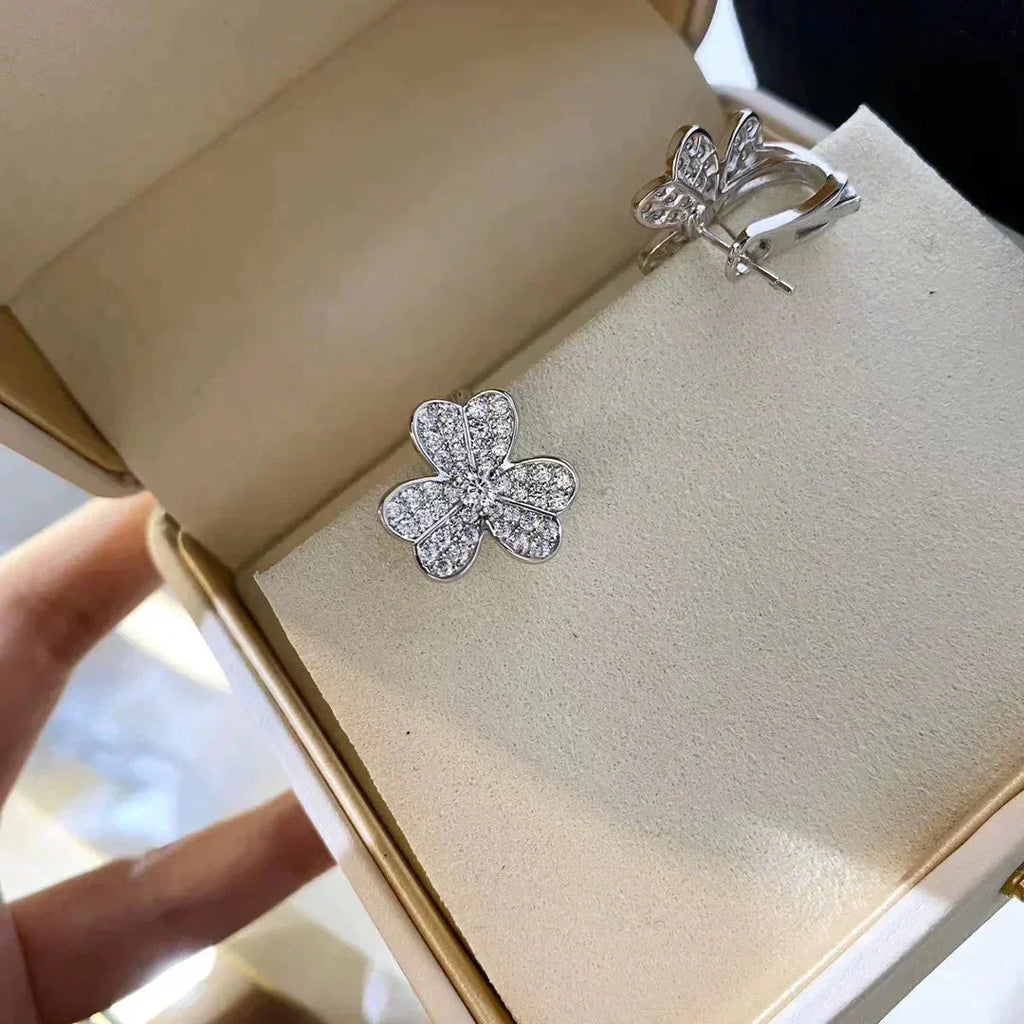 ¡®Imperial¡¯CLOVER COMOS DIAMOND EARRINGS SILVER