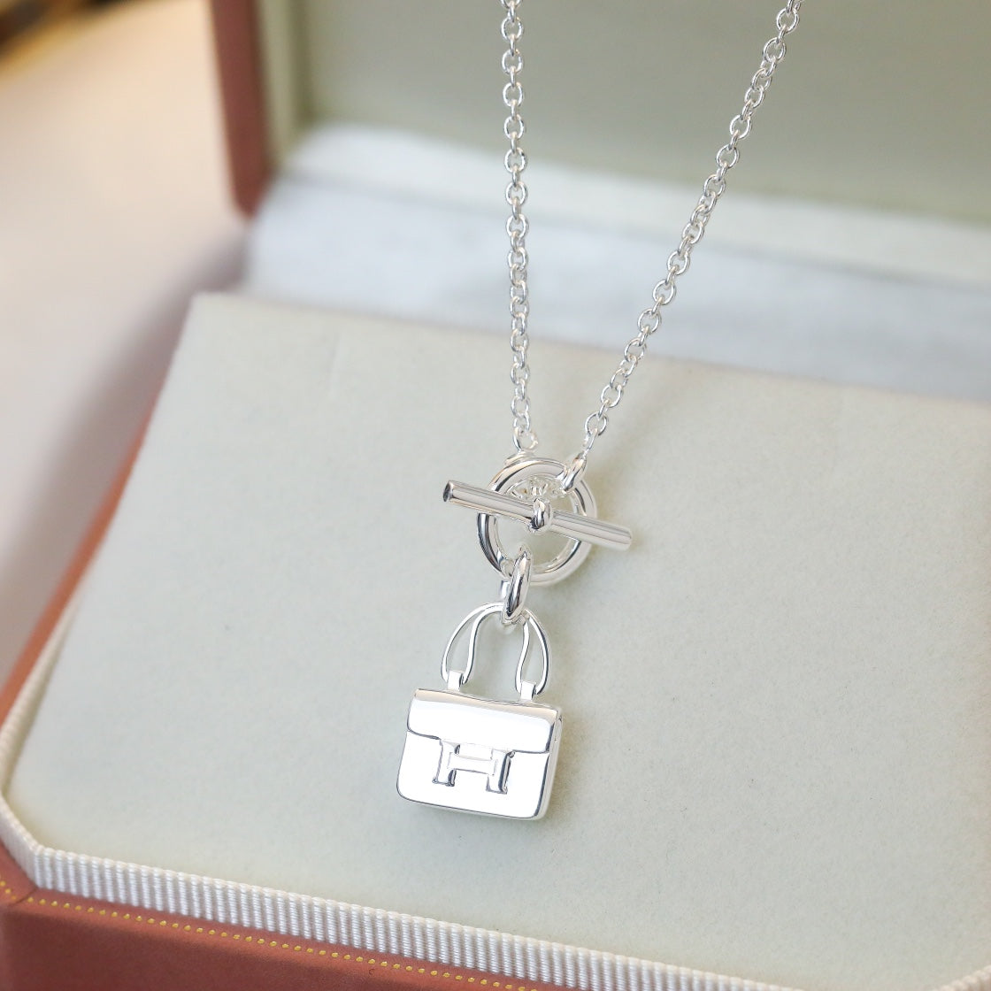 ¡®Imperial¡¯POP H PEDANT SILVER NECKLACE