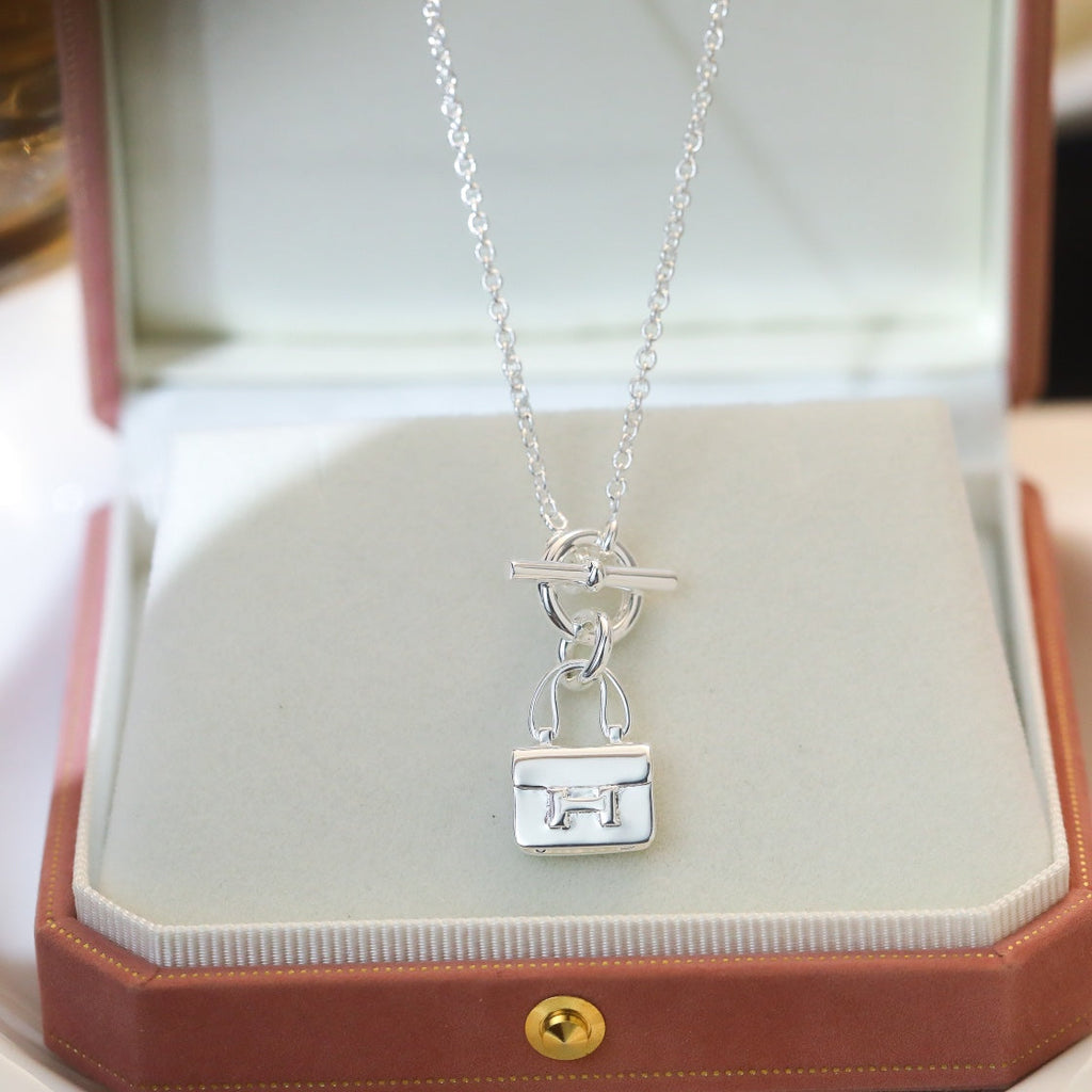 ¡®Imperial¡¯POP H PEDANT SILVER NECKLACE