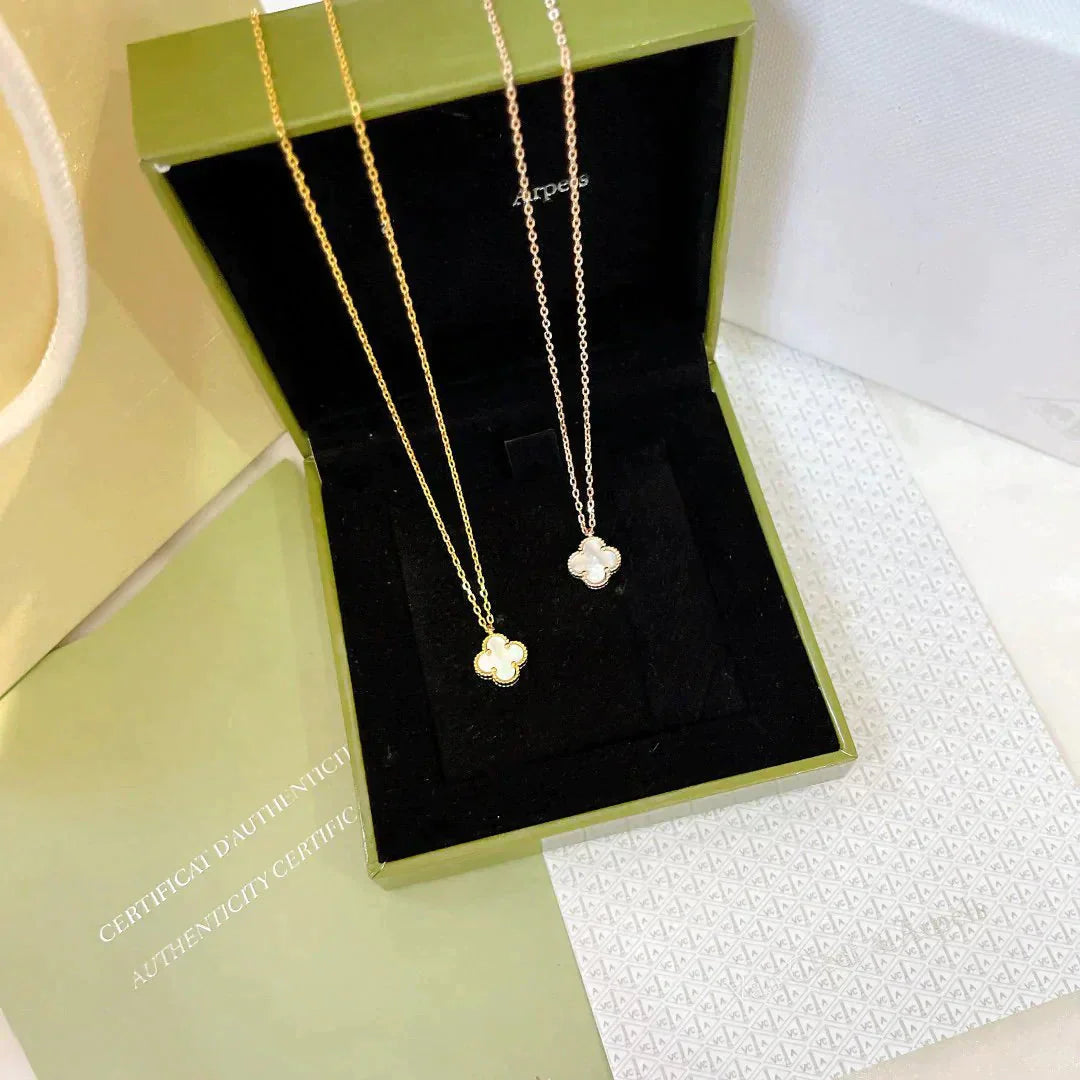 ¡®Imperial¡¯CLOVER MINI 9.5MM WHITE MOTHER-OF-PEARL NECKLACE