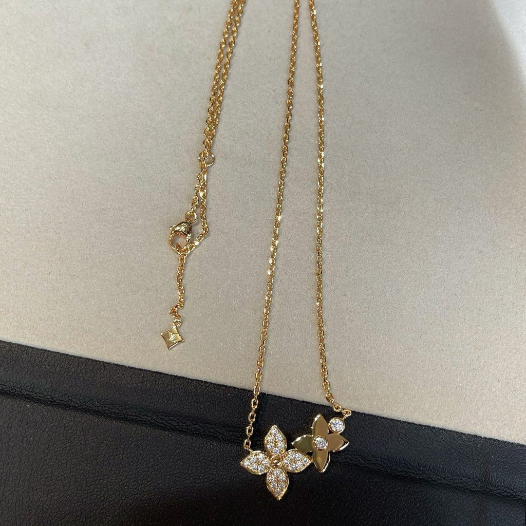 ¡®Imperial¡¯STAR BLOSSOM NECKLACE PINK GOLD DIAMONDS