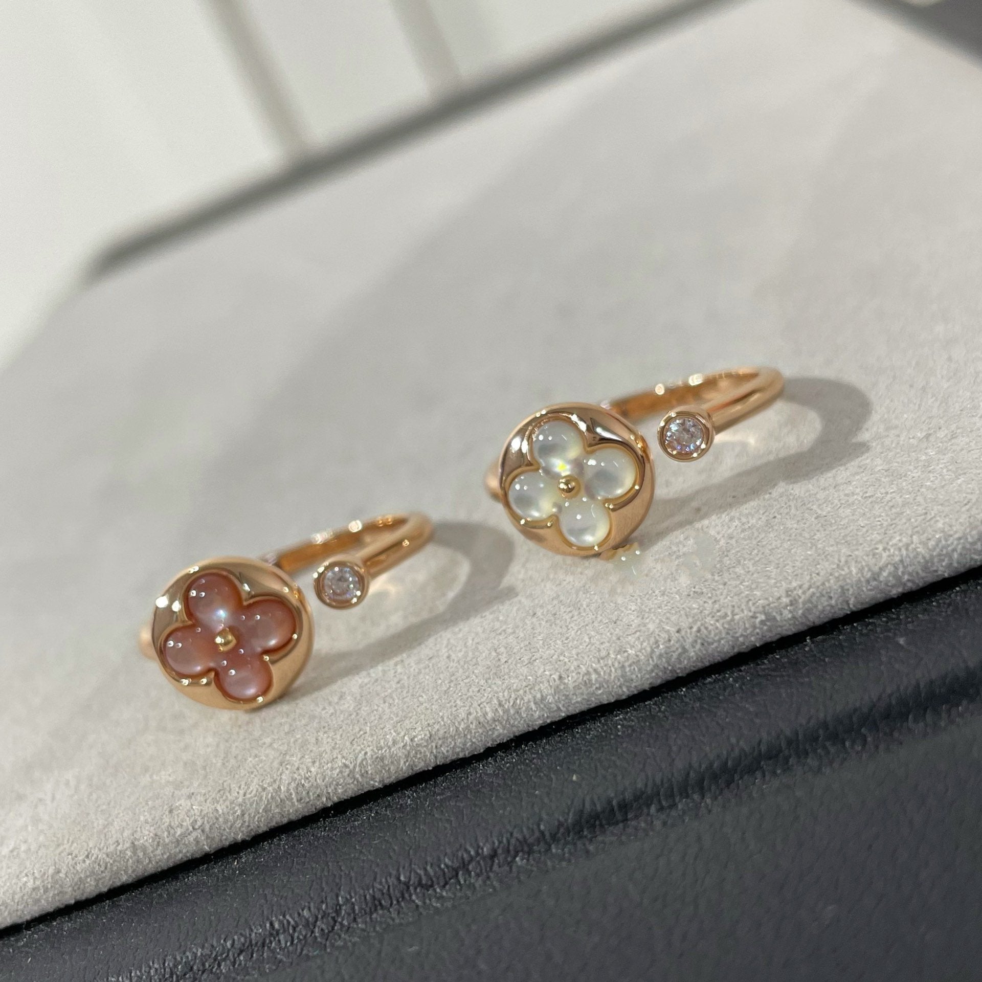 ¡®Imperial¡¯SUN 1 DIAMOND PINK MOP RING
