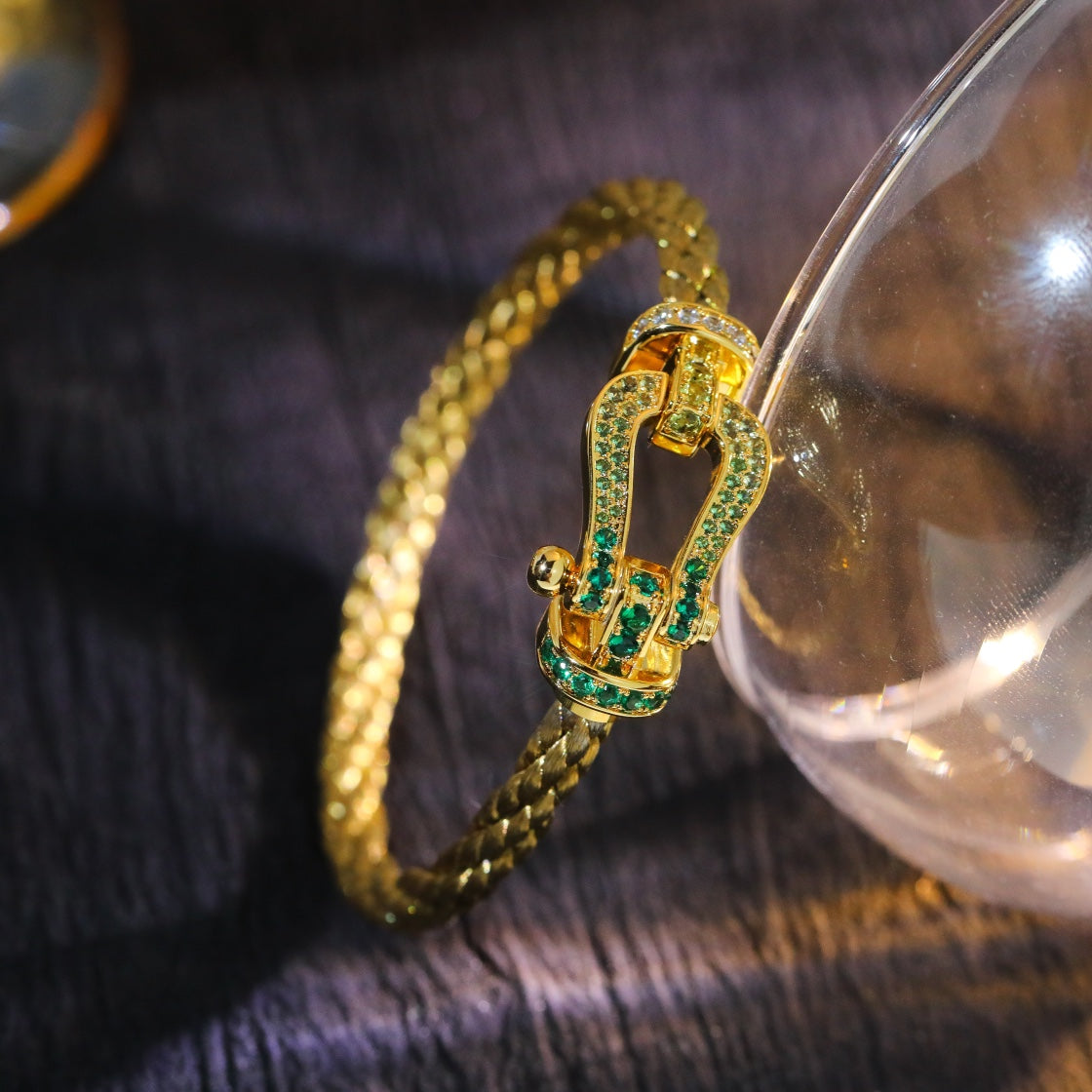 ¡®Imperial¡¯FORCE 10 GOLD GREEN DIAMOND PAVED
