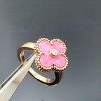 ¡®Imperial¡¯CLOVER RHODONITE ROSE GOLD RING