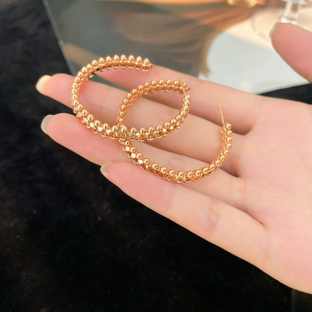 ¡®Imperial¡¯CLASH HOOP EARRINGS