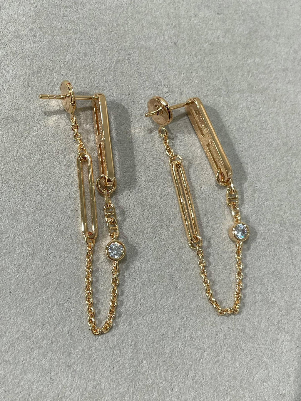 ¡®Imperial¡¯CHAINE CHAOS DIAMOND DROP EARRINGS