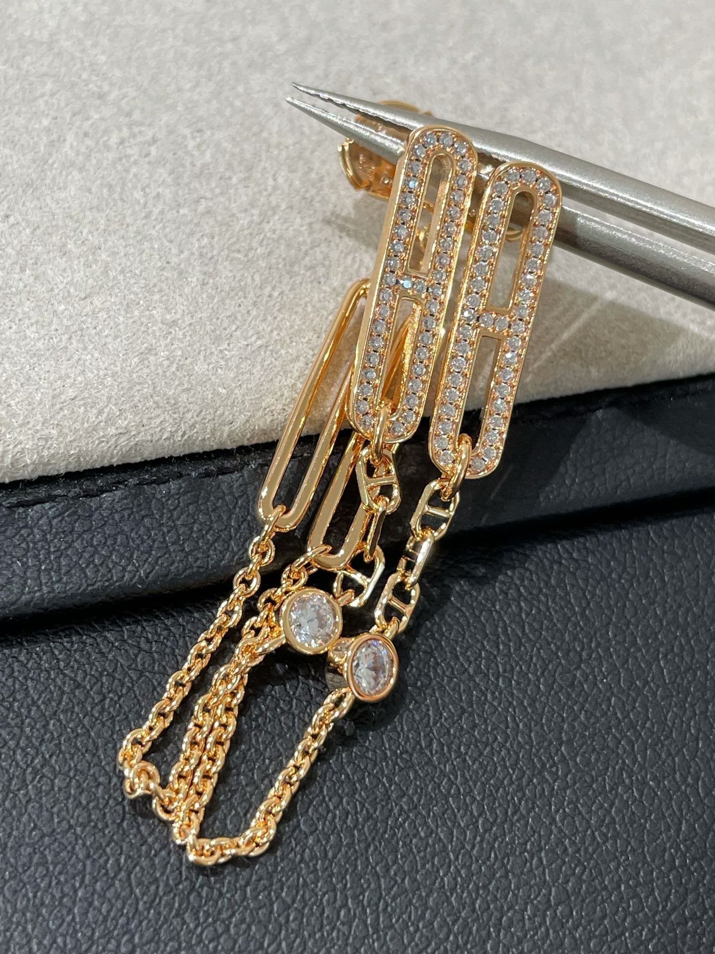 ¡®Imperial¡¯CHAINE CHAOS DIAMOND DROP EARRINGS
