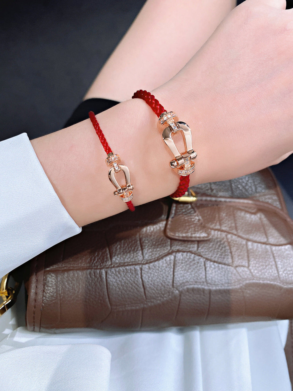 ¡®Imperial¡¯FORCE 10 HALF DIAMOND PINK GOLD RED CORDERI LARGE AND MEDIUM MODEL