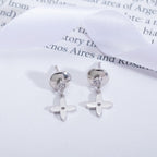 ¡®Imperial¡¯VIDYLLE SILVER DIAMOND MINI DROP EARRINGS