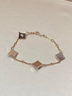 ¡®Imperial¡¯STAR 4 MOTIF MOP DIAMOND PINK GOLD BRACELET