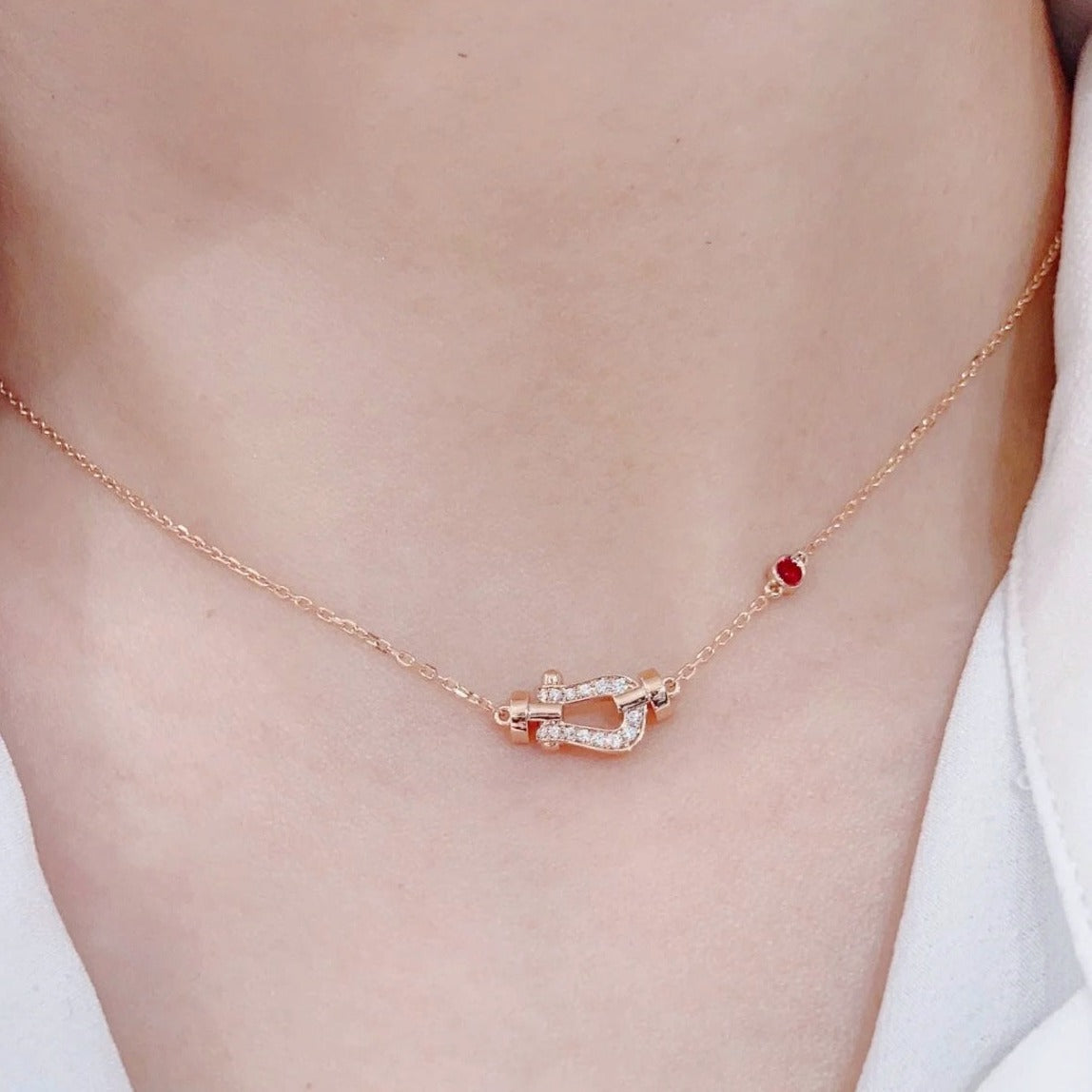 ¡®Imperial¡¯FORCE 10 DIAMOND PINK GOLD NECKLACE