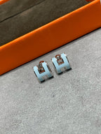 ¡®Imperial¡¯POP H SKY BLUE STUD EARRINGS