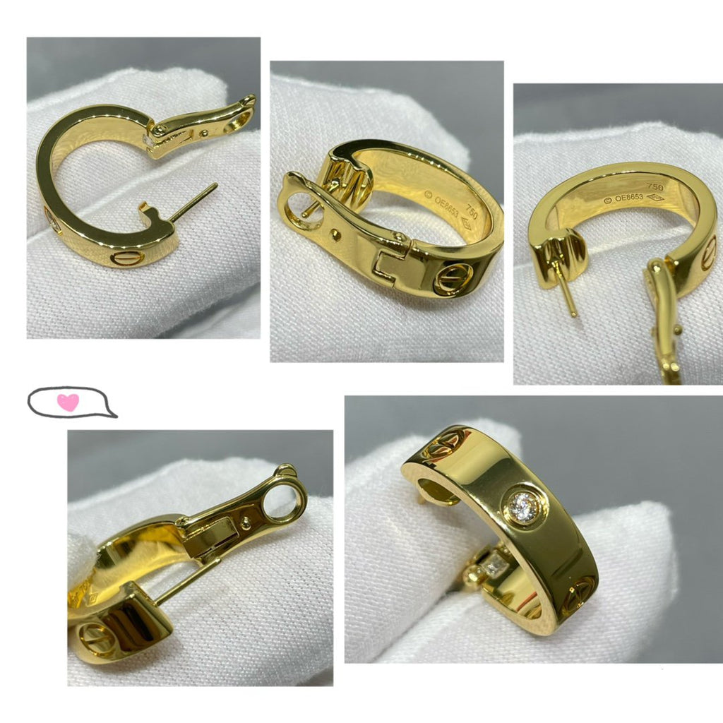 ¡®Imperial¡¯LOVE 5.5MM 1 DIAMOND EARRINGS
