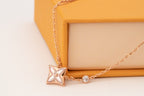 ¡®Imperial¡¯STAR PINK MOP 1 DIAMOND PINK GOLD NECKLACE