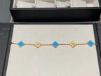 [Imperial]New CLOVER 5 MOTIF BLUE AGATE BRACELET COLLECTION