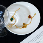 ¡®Imperial¡¯LUCKY SPRING 5 MOTIF GOLD BRACELET