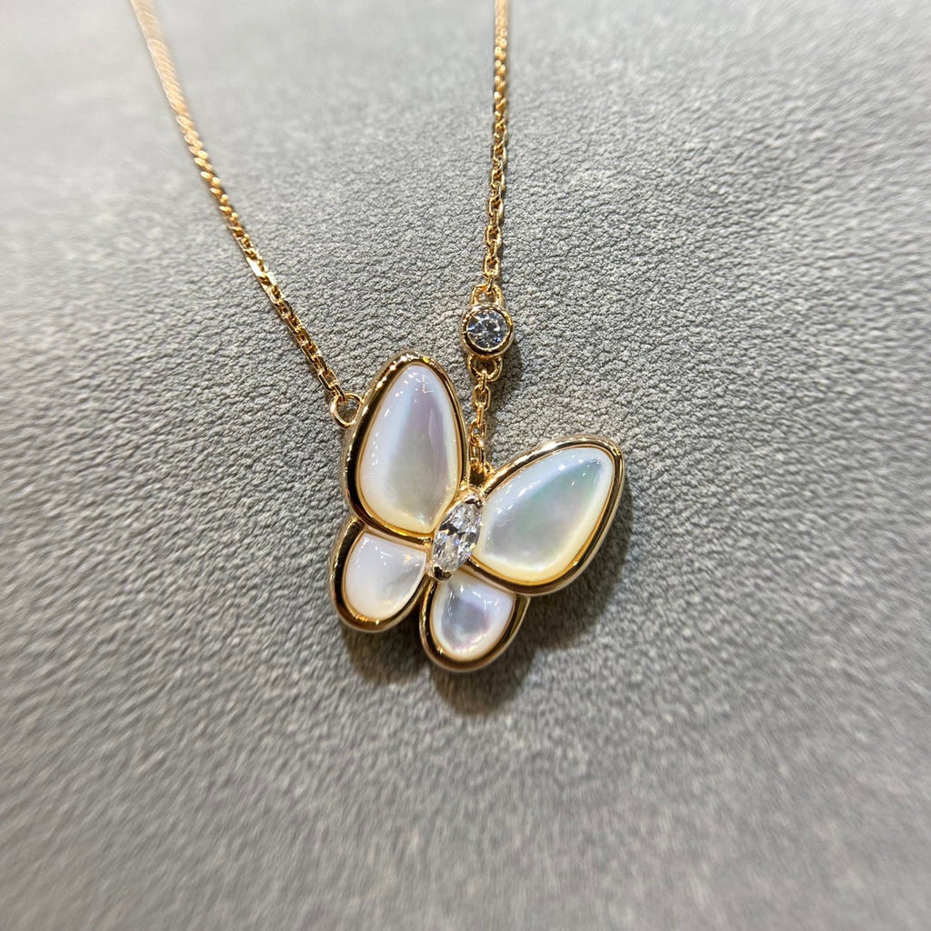 ¡®Imperial¡¯BUTTERFLY MOP DIAMOND NECKLACE