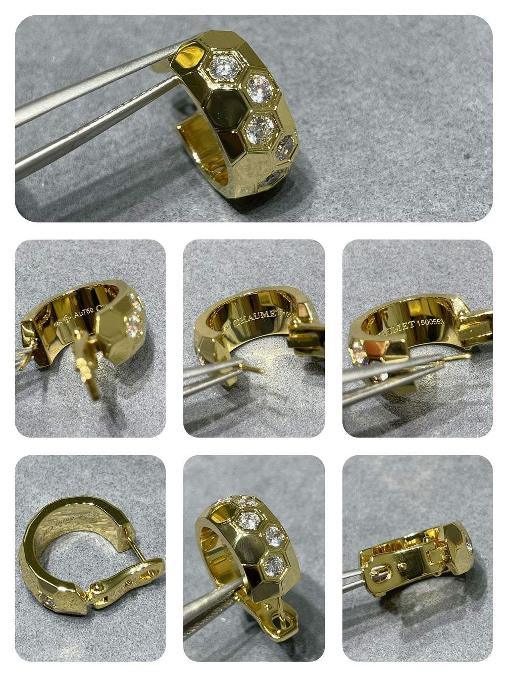 ¡®Imperial¡¯BEE LOVE DIAMOND HOOP EARRINGS