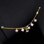 ¡®Imperial¡¯LOGO 6 MOTIF STAR AND SUN GOLD BRACELET