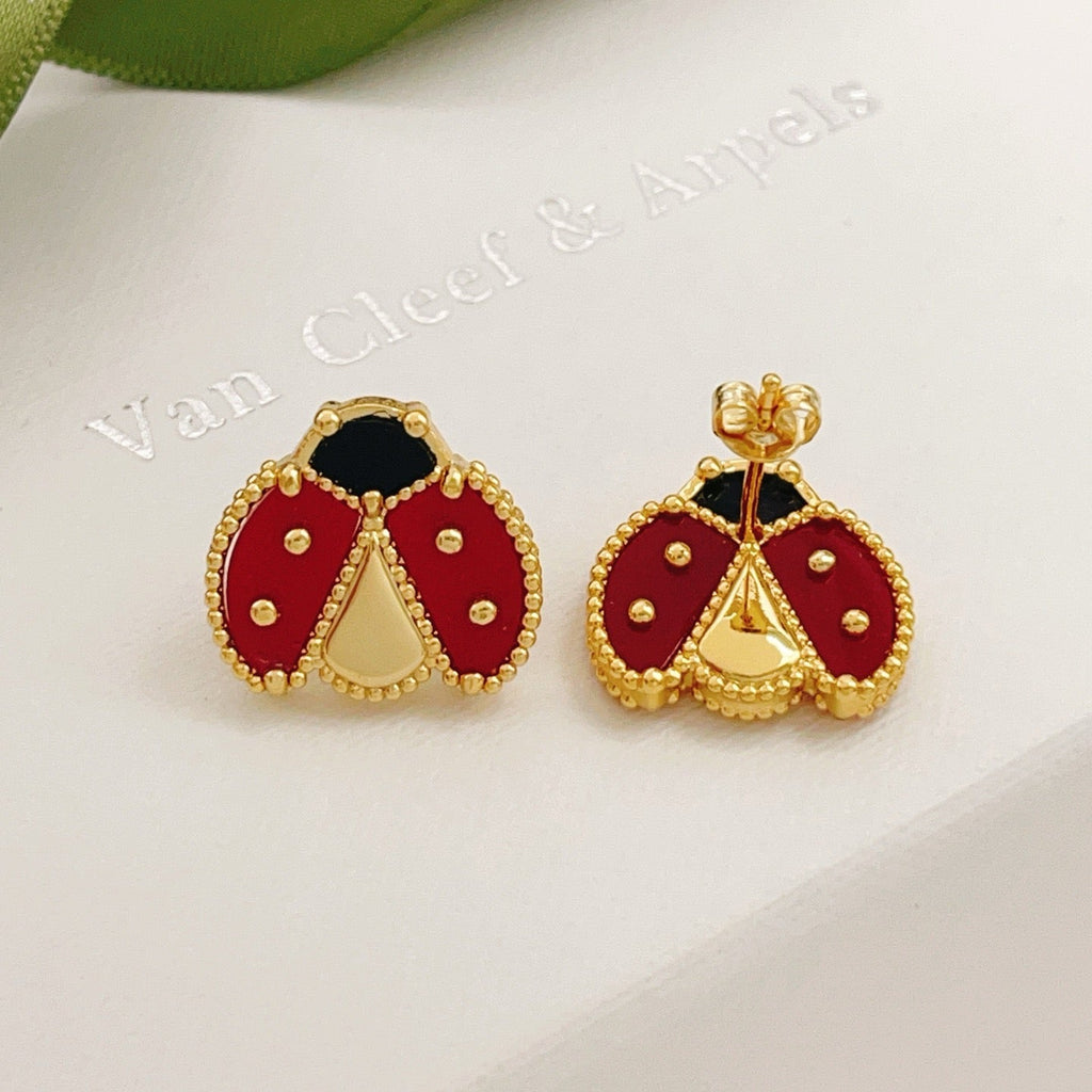 ¡®Imperial¡¯LUCKY LADYBUG EARRINGS