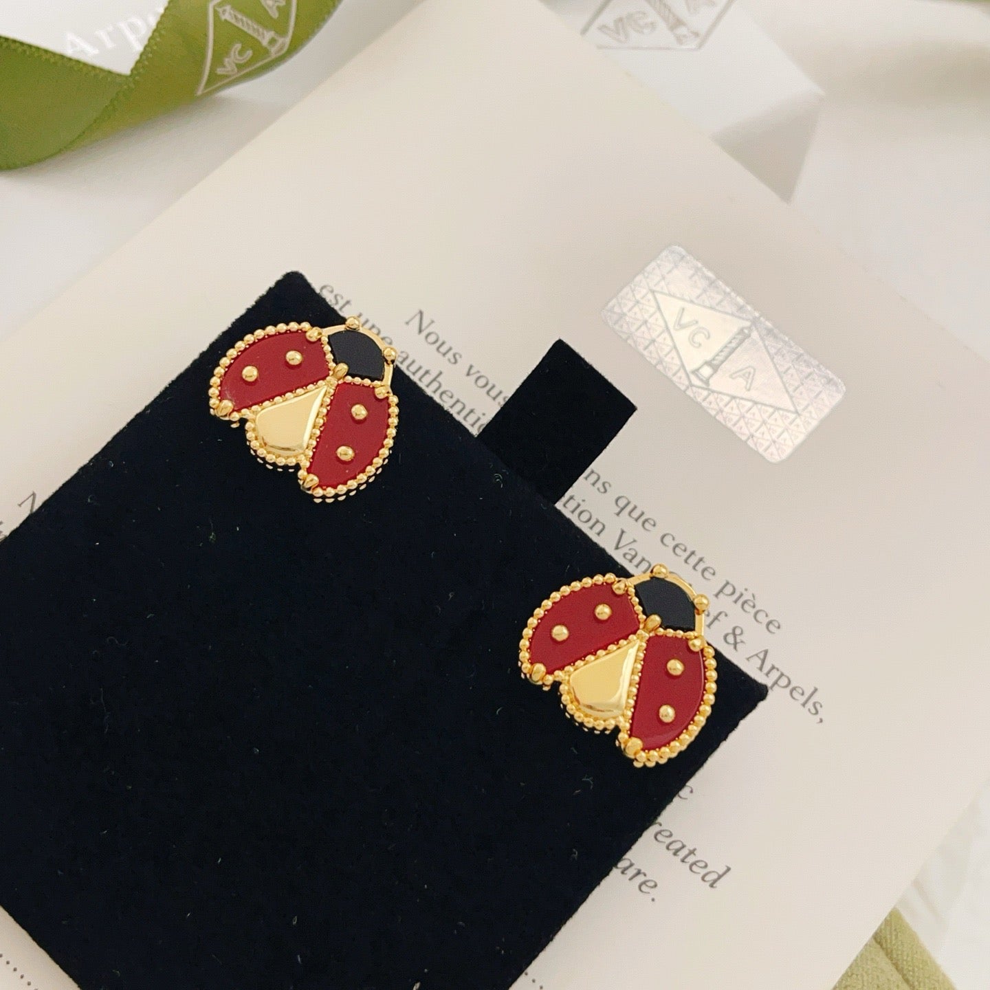 ¡®Imperial¡¯LUCKY LADYBUG EARRINGS