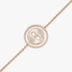 [Imperial] MOVE WHITE MOTHER OF PEARL PINK GOLD DIAMOND BRACELET