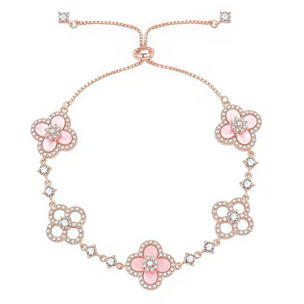¡®Imperial¡¯CLOVER 5 MOTIF PINK BLUE RED WHITE BRACELET