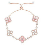 ¡®Imperial¡¯CLOVER 5 MOTIF PINK BLUE RED WHITE BRACELET