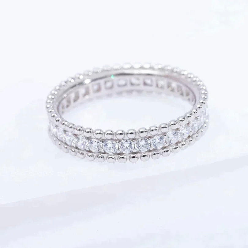 ¡®Imperial¡¯PERLEE DIAMOND SILVER RING