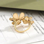 ¡®Imperial¡¯CLOVER COMOS GOLD DIAMOND RING