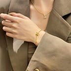 ¡®Imperial¡¯LOGO STAR MOTIF GOLD BRACELET