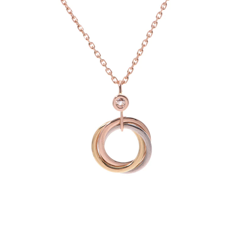 ¡®Imperial¡¯TRINITY SILVER GOLD PINK GOLD NECKLACE