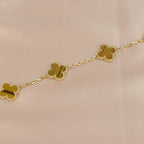 [Imperial]New  CLOVER 5 MOTIFS TIGER EYE BRACELET COLLECTION