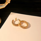 ¡®Imperial¡¯CLASH SMALL HOOP EARRINGS
