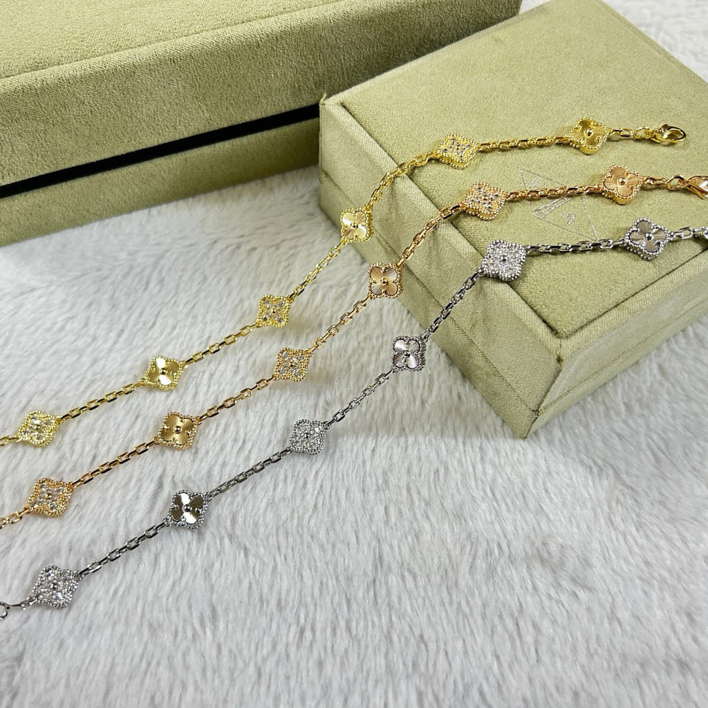 [¡®Imperial¡¯]CLOVER 6 MOTIF DIAMOND LASER BRACELET