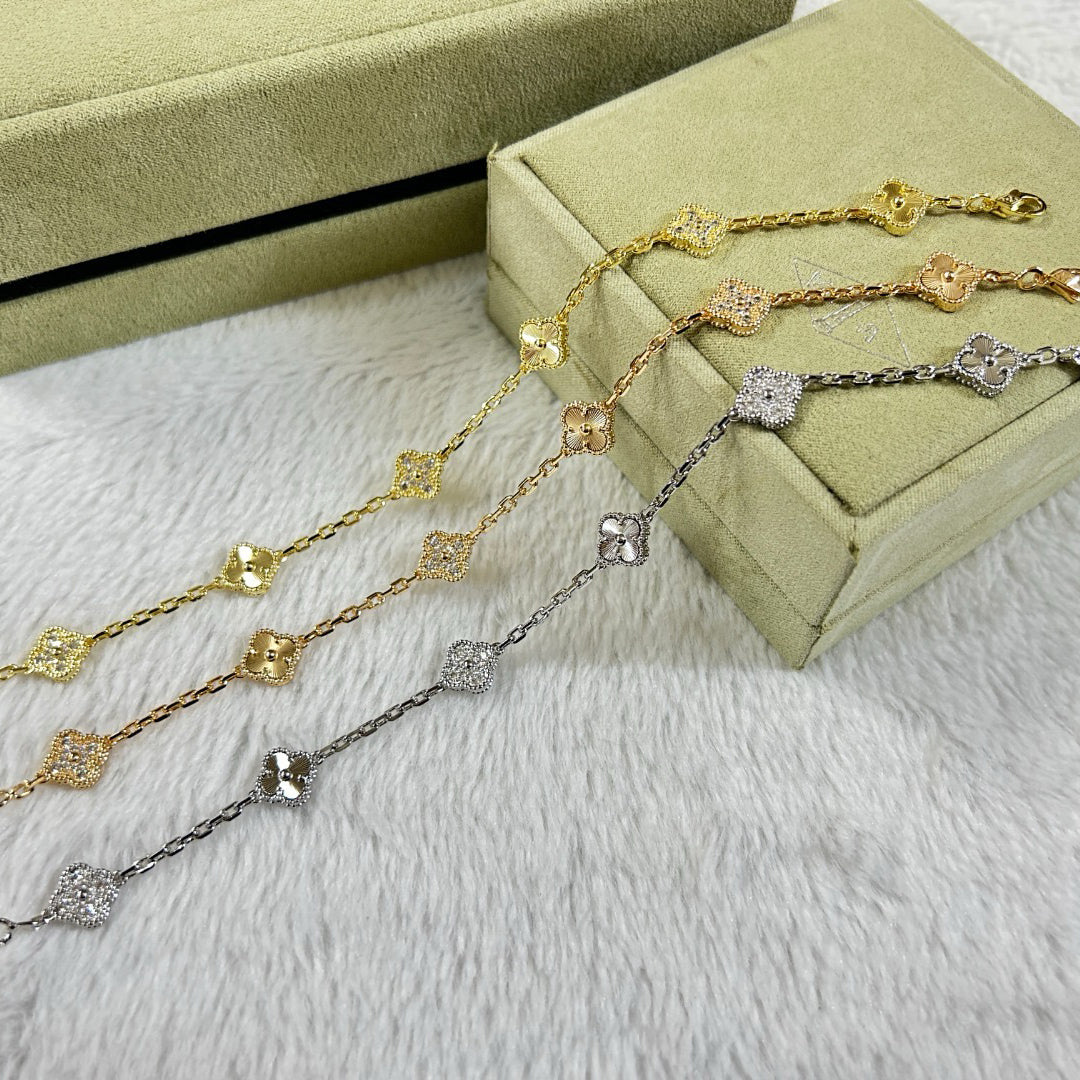 [¡®Imperial¡¯]CLOVER 6 MOTIF DIAMOND LASER BRACELET