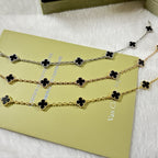[¡®Imperial¡¯]CLOVER 6 MOTIF  ONYXS BRACELET