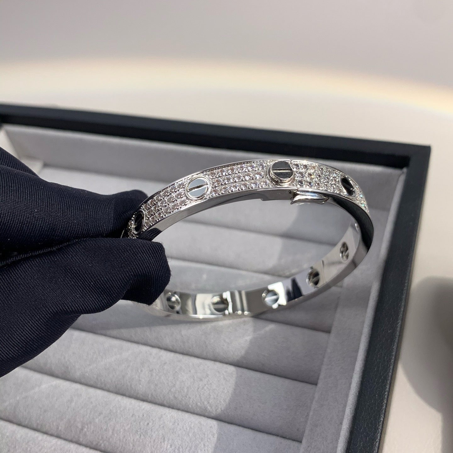¡®Imperial¡¯LOVE BRACELET 6.1MM DIAMOND-PAVED CERAMIC