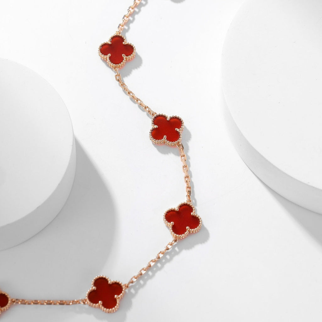 ¡®Imperial¡¯CLOVER 10 MOTIFS CARNELIAN NECKLACE