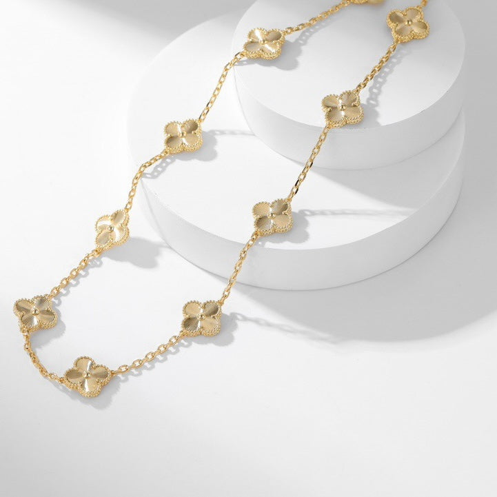 ¡®Imperial¡¯CLOVER 10 MOTIFS LASER NECKLACE