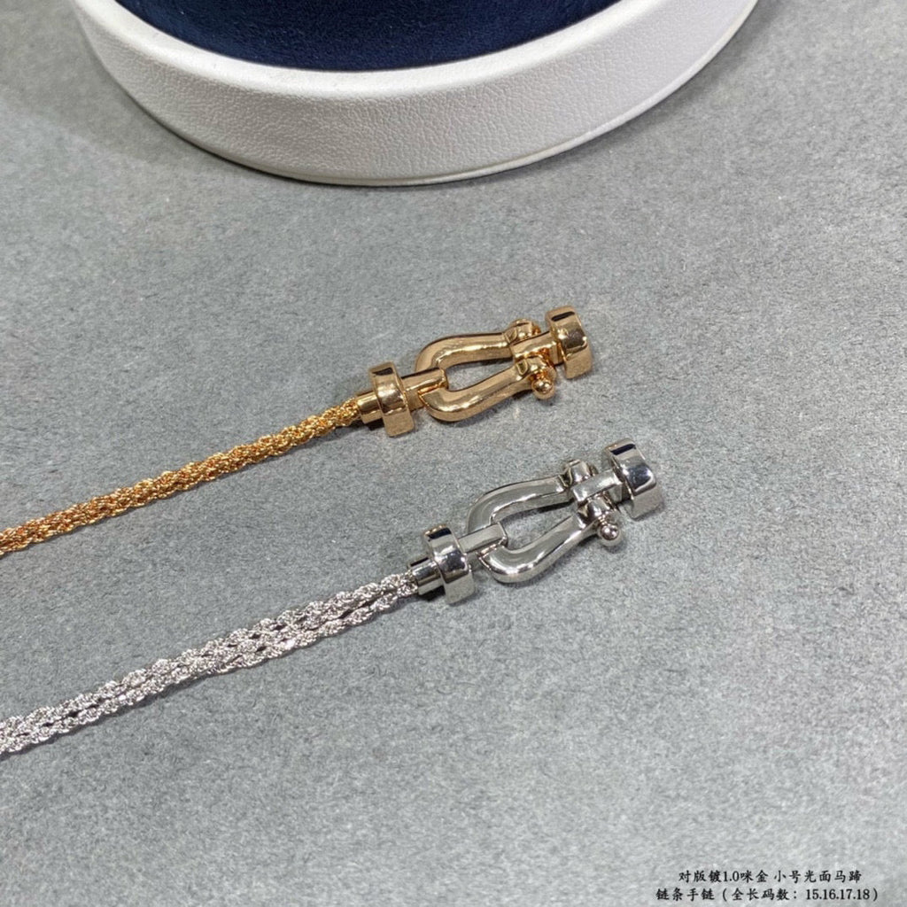 ¡®Imperial¡¯FORCE SMALL HORSESHOE  DIAMOND CHAIN ROPE BRACELET