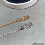 ¡®Imperial¡¯FORCE SMALL HORSESHOE  DIAMOND CHAIN ROPE BRACELET
