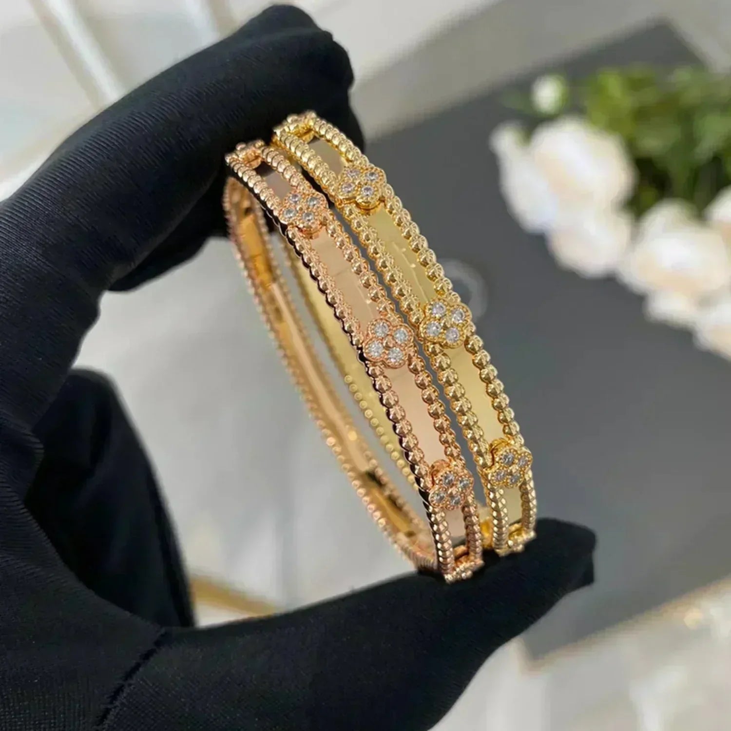 ¡®Imperial¡¯CLOVER BRACELET 4MM DIAMONDS