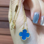 ¡®Imperial¡¯CLOVER 15MM BLUE AGATE NECKLACE