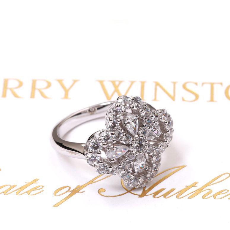 ¡®Imperial¡¯LOOP RING FULL MOTIF DIAMOND 16MM SILVE
