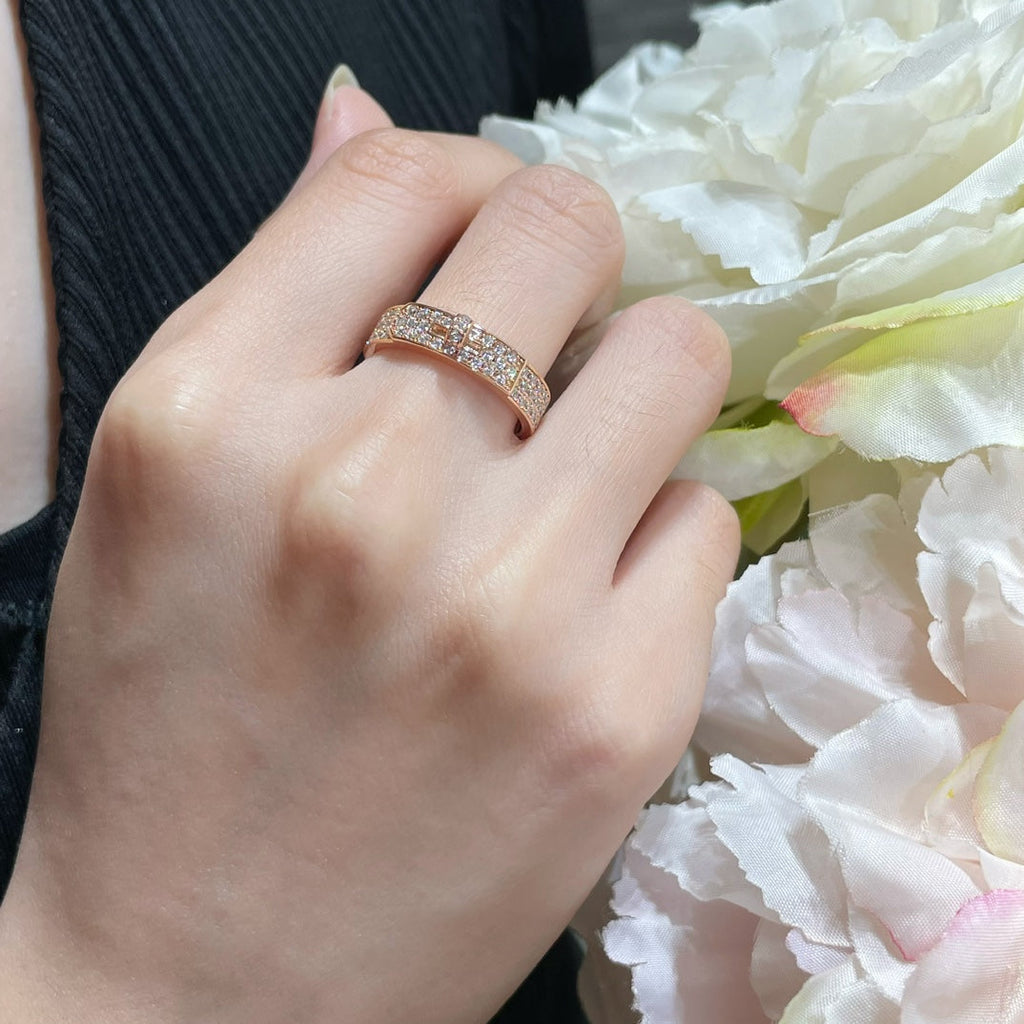 ¡®Imperial¡¯KELLY PINK GOLD DIAMOND RING