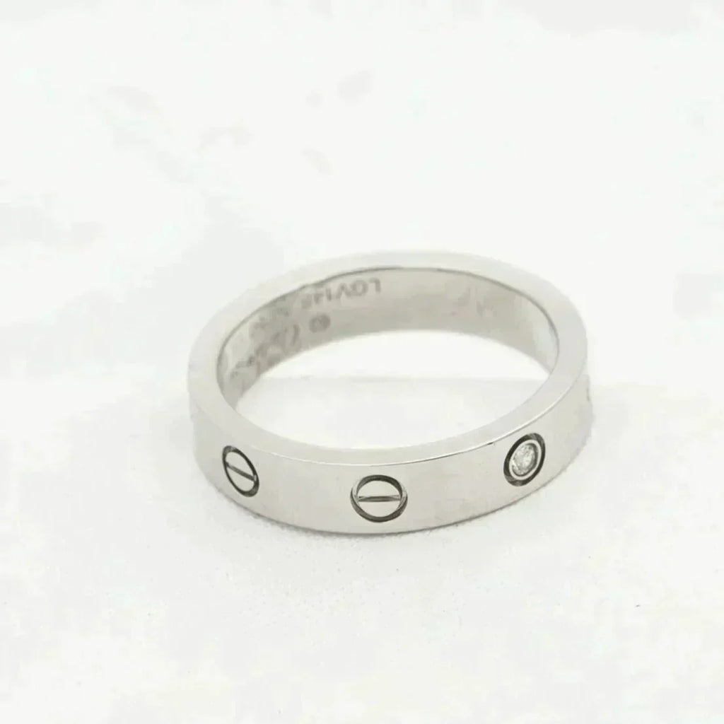 ¡®Imperial¡¯LOVE RING 4MM 1 DIAMOND SILVER